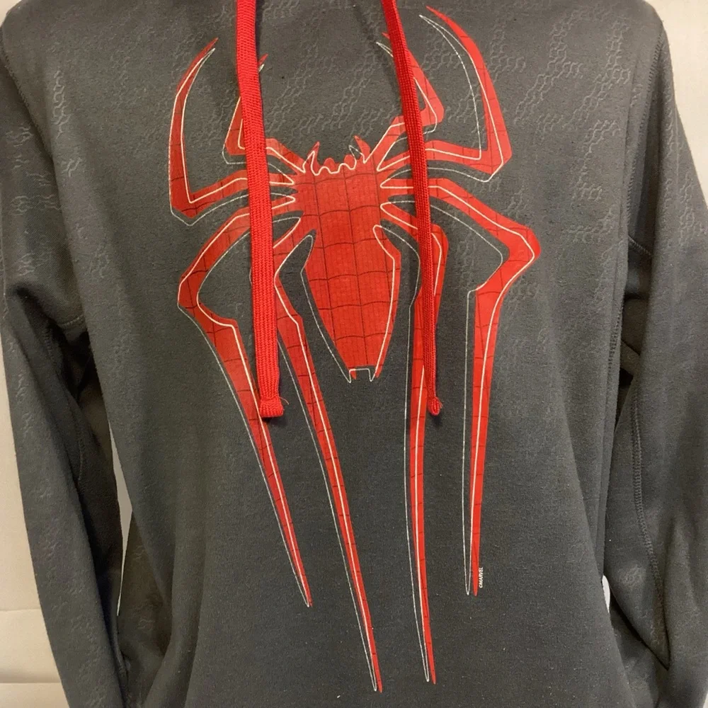 Marvel Spider-Man 2 Men’s Hoodie with large spider Size XL - Picture 2 of 10